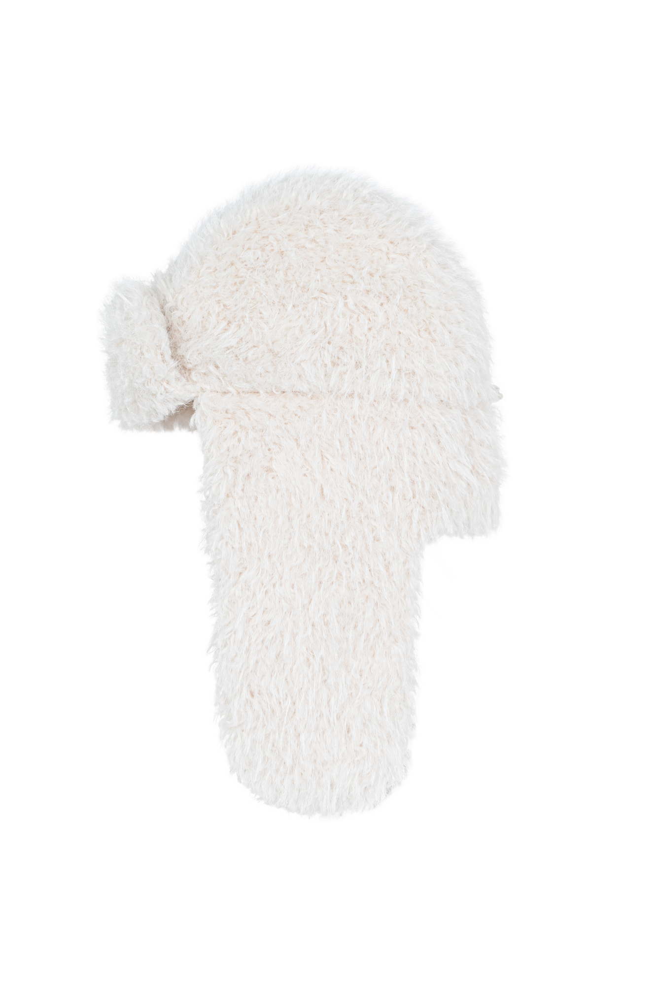 Шапка-ушанка с широким отворотом. Модель выполнена из экомеха. На подкладке.