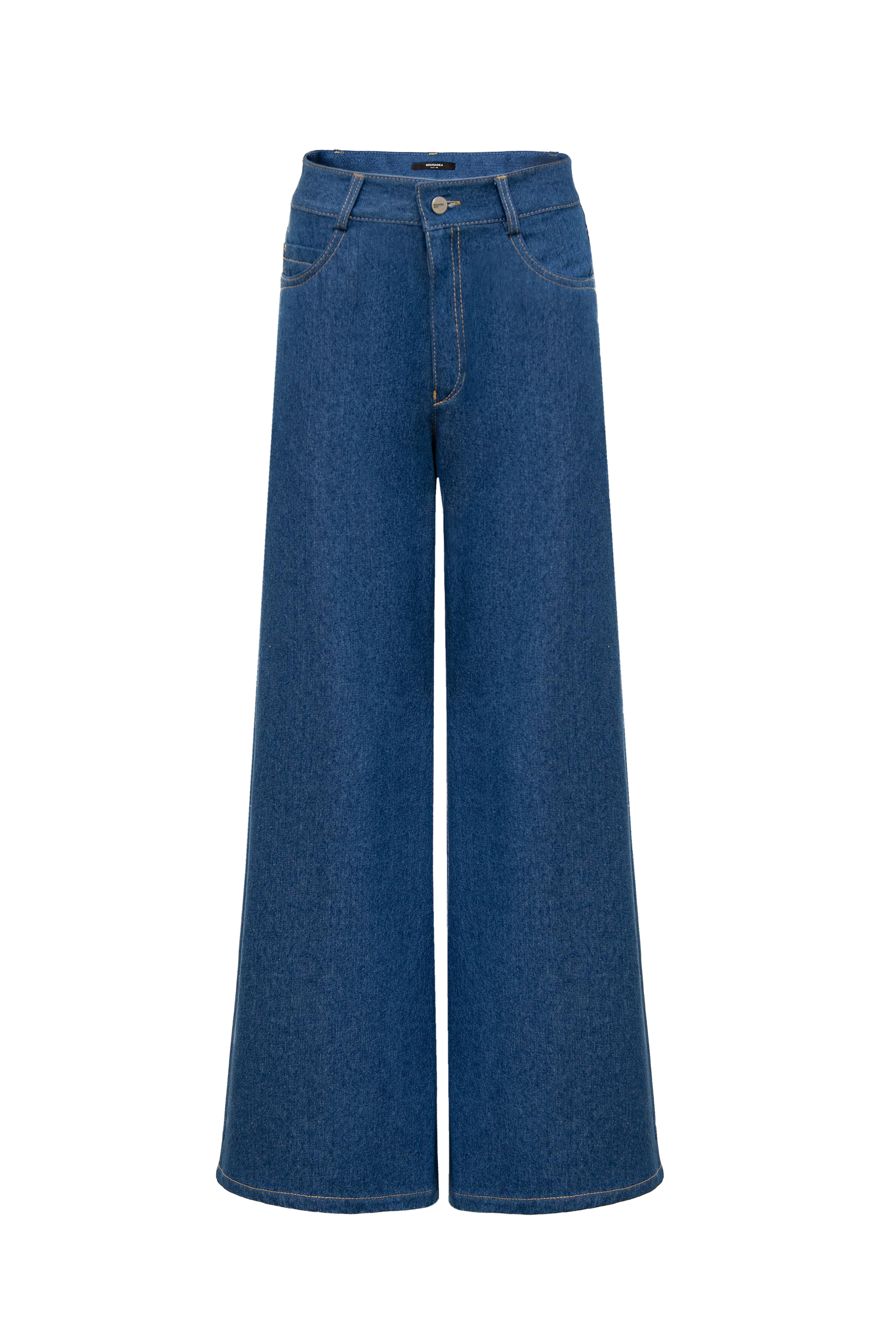 Широкие джинсы из 100% хлопка