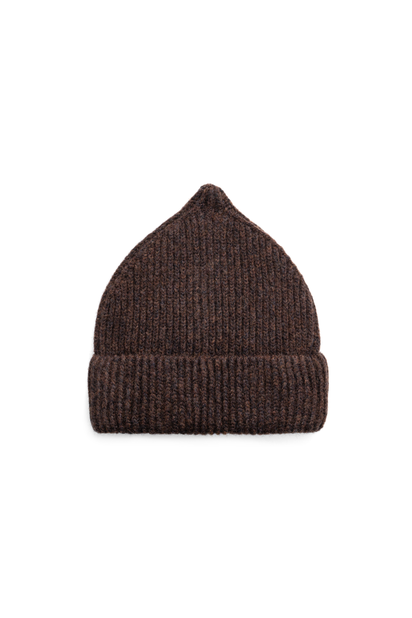 Трикотажная шапка из шерсти мериноса экстрафайн. Модель с отворотом.