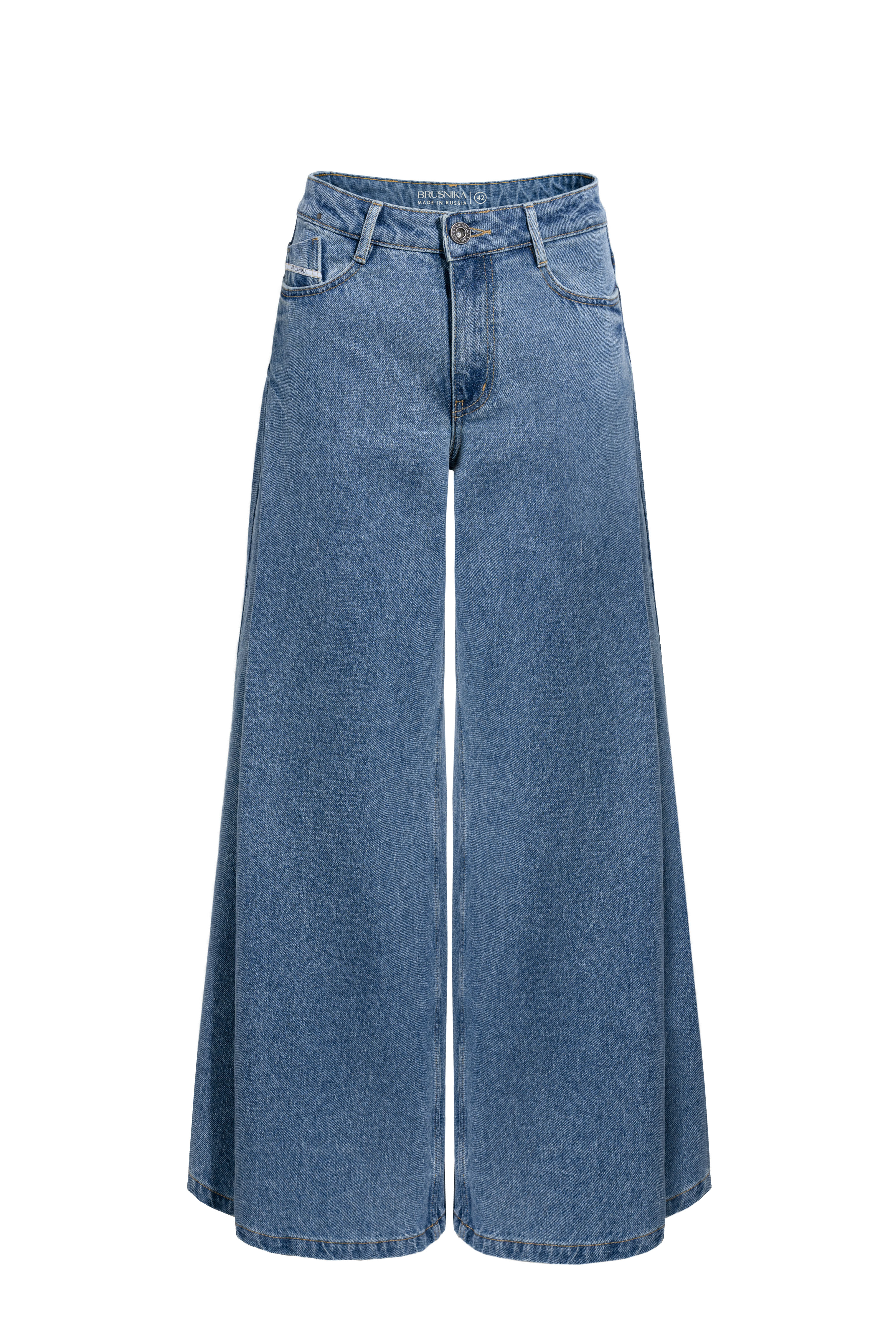 Расклешенные джинсы из 100% хлопка