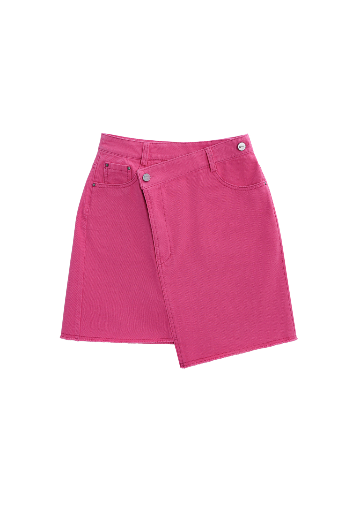 Джинсовая юбка дины мини из 100% хлопка. Модель с пятью карманами, асимметричной застежкой на молнию и пуговицу и шлевками на поясе для ремня.