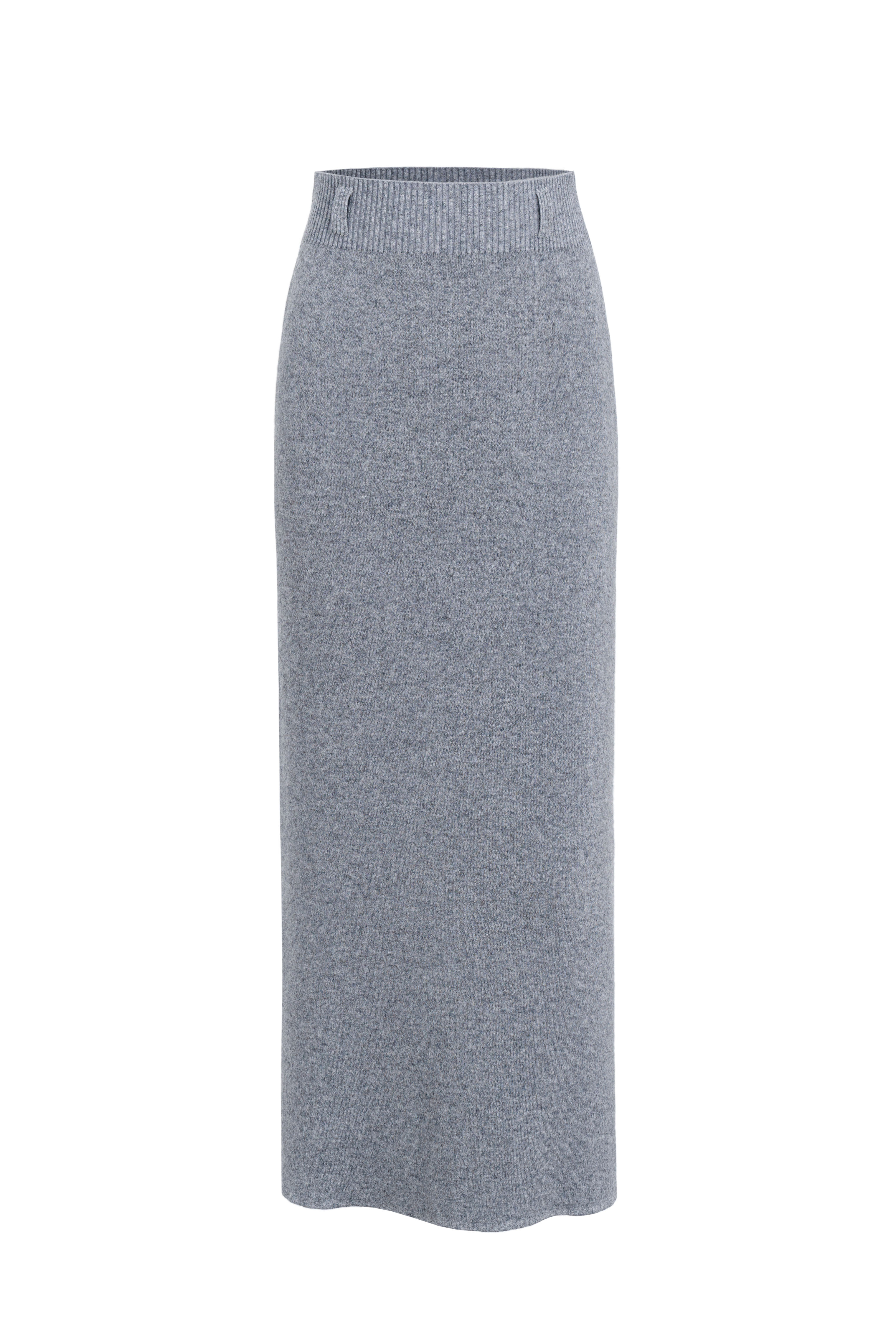 Расклешенная юбка миди из шерсти с кашемиром