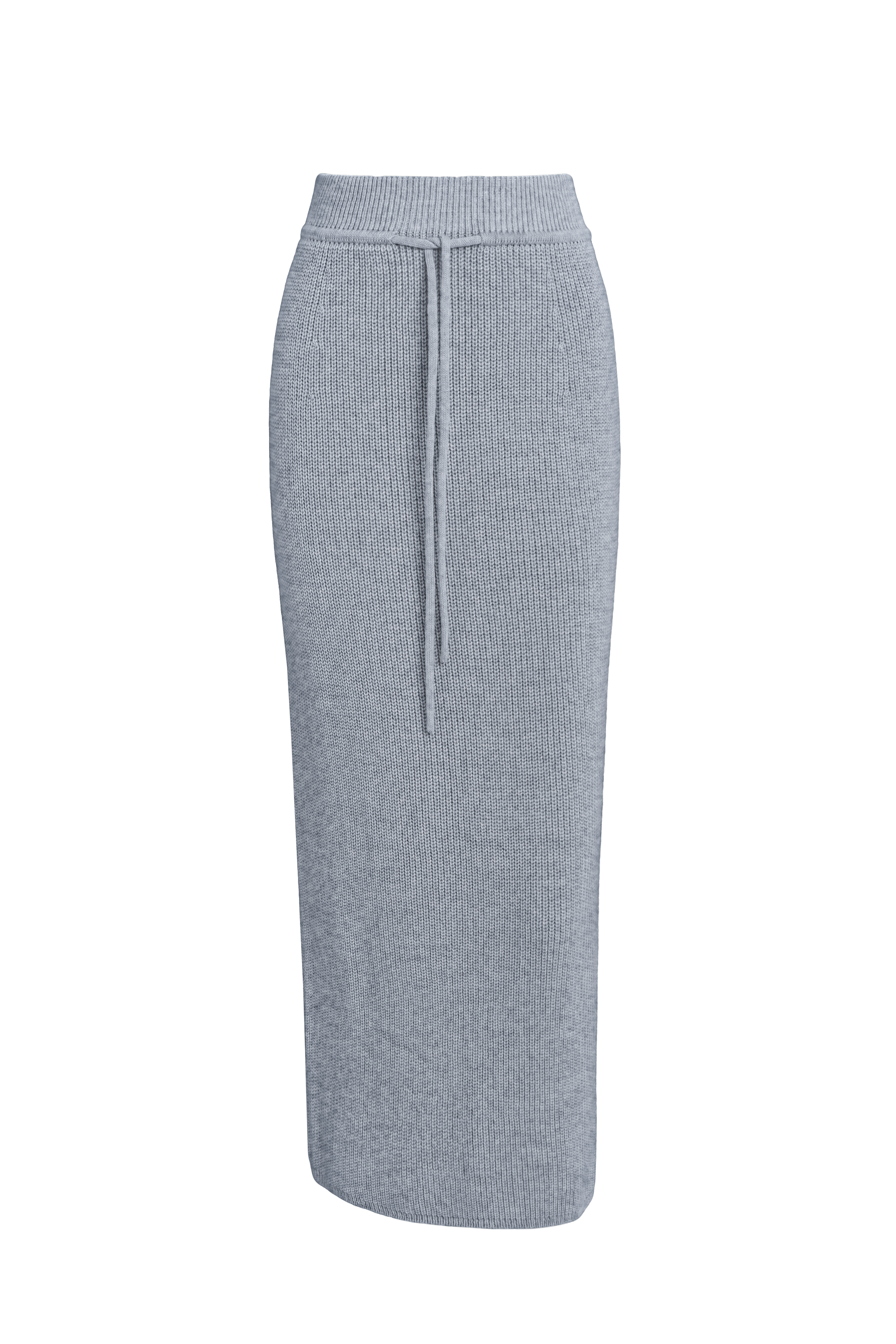 Трикотажная юбка миди из шерсти