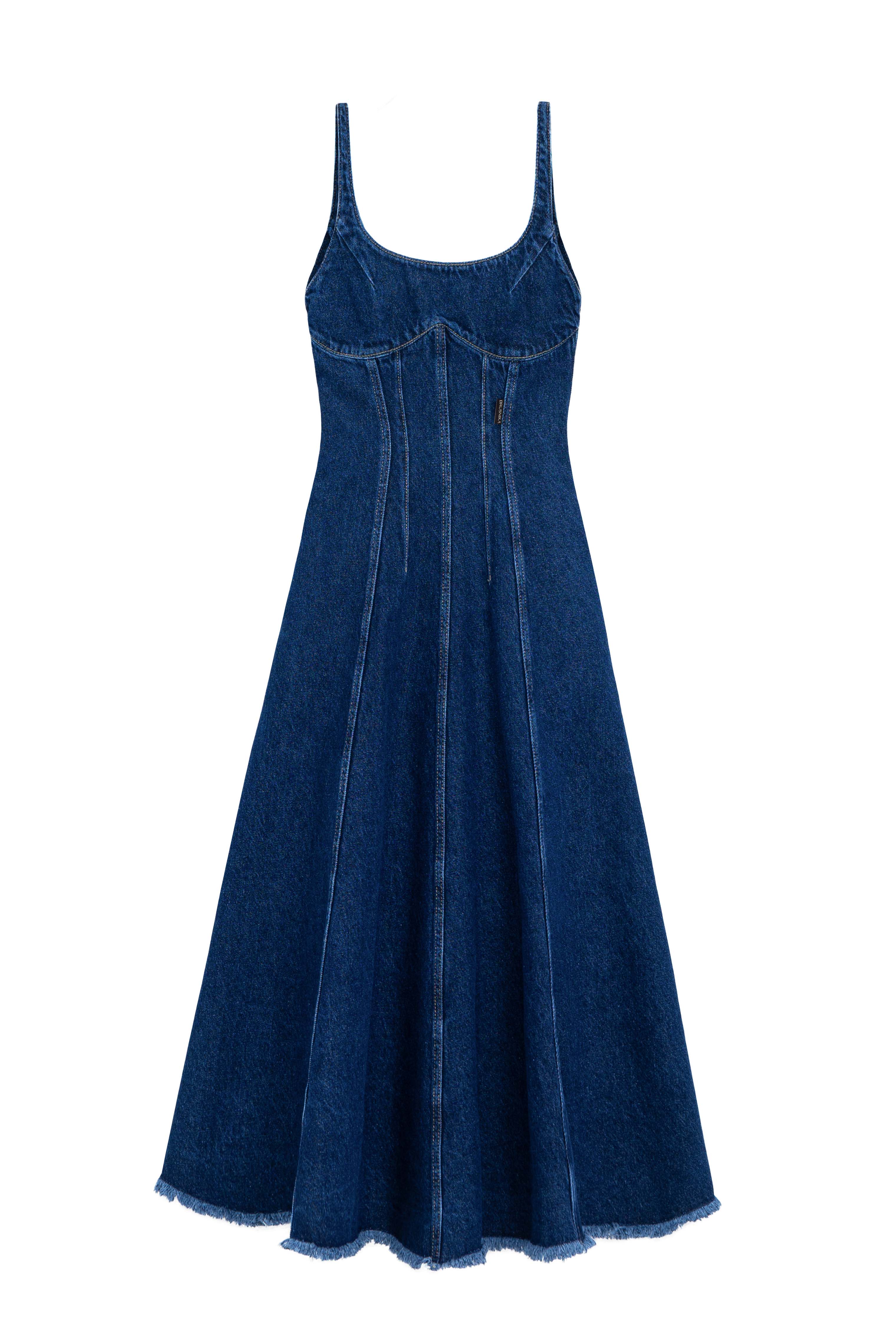 Джинсовое платье из 100% хлопка