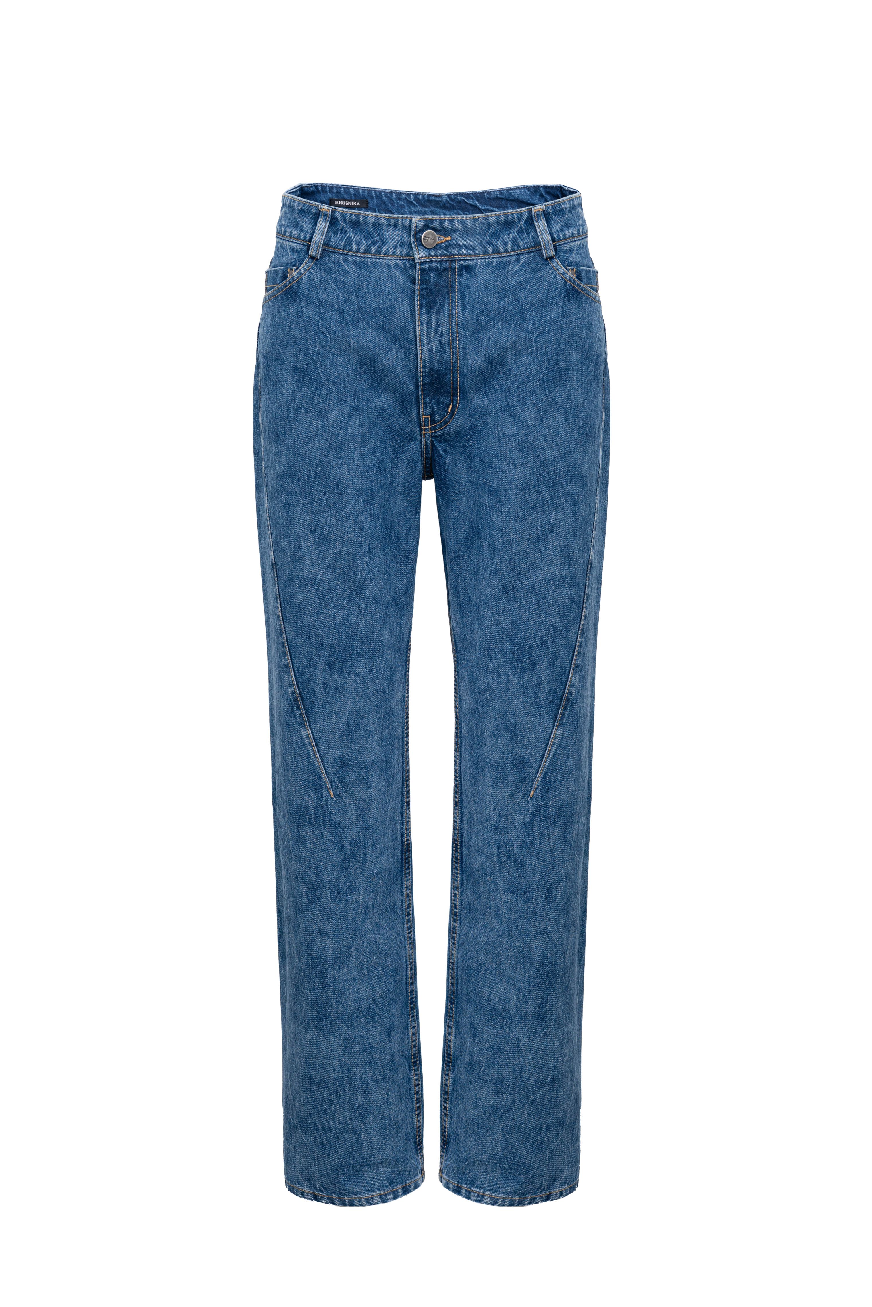 Прямые джинсы зауженные к низу