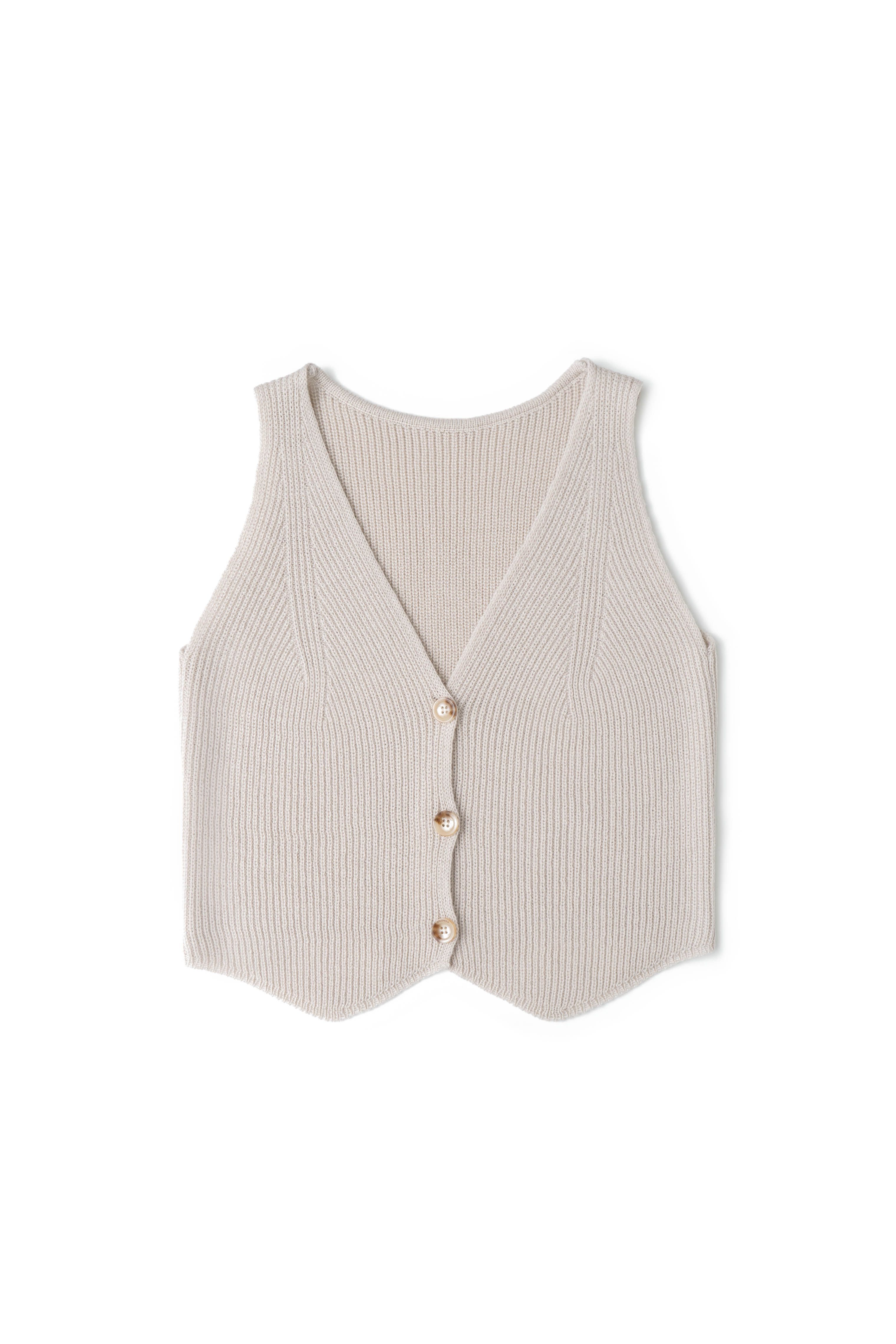 Трикотажный жилет из шерсти