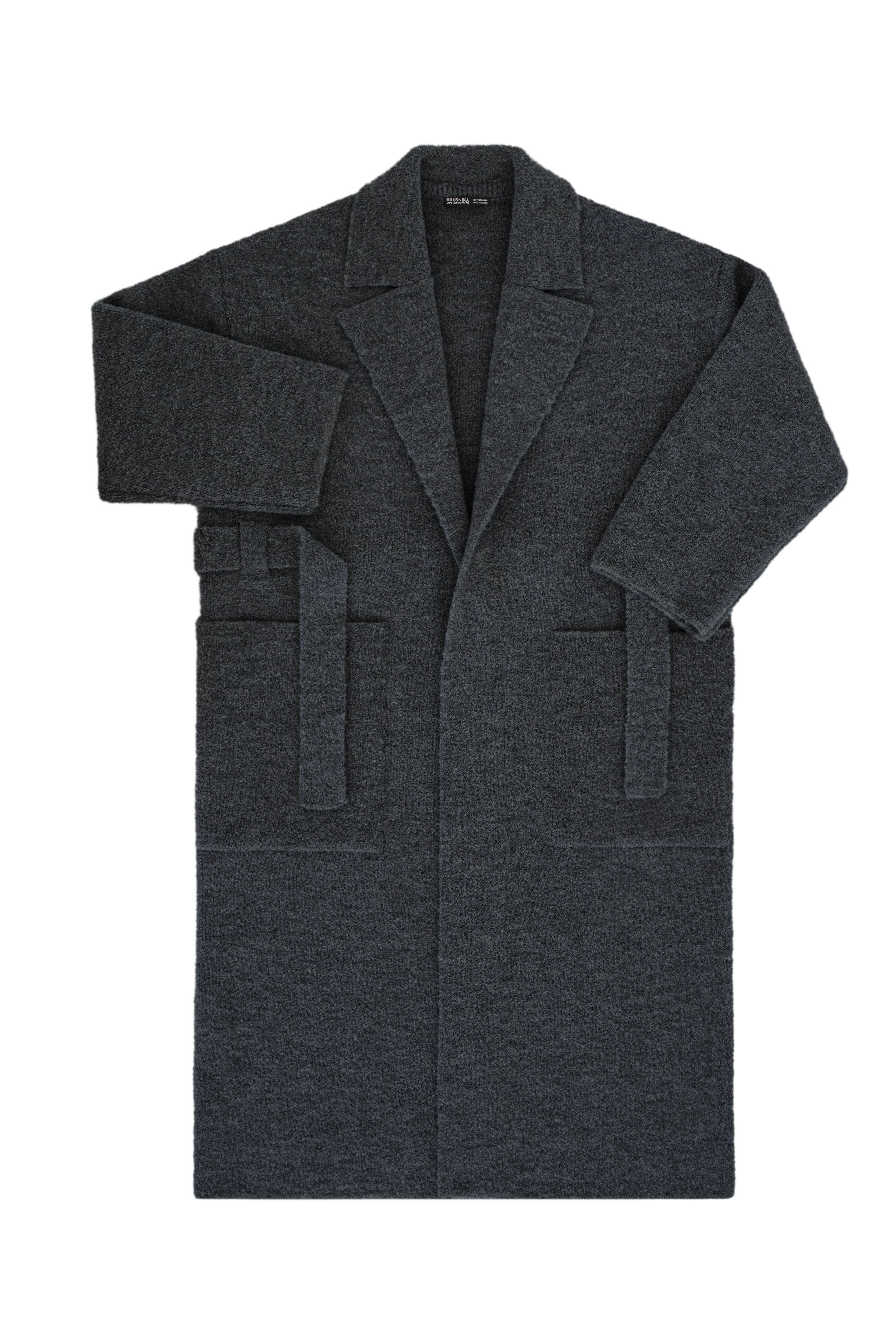 Трикотажное пальто на запах