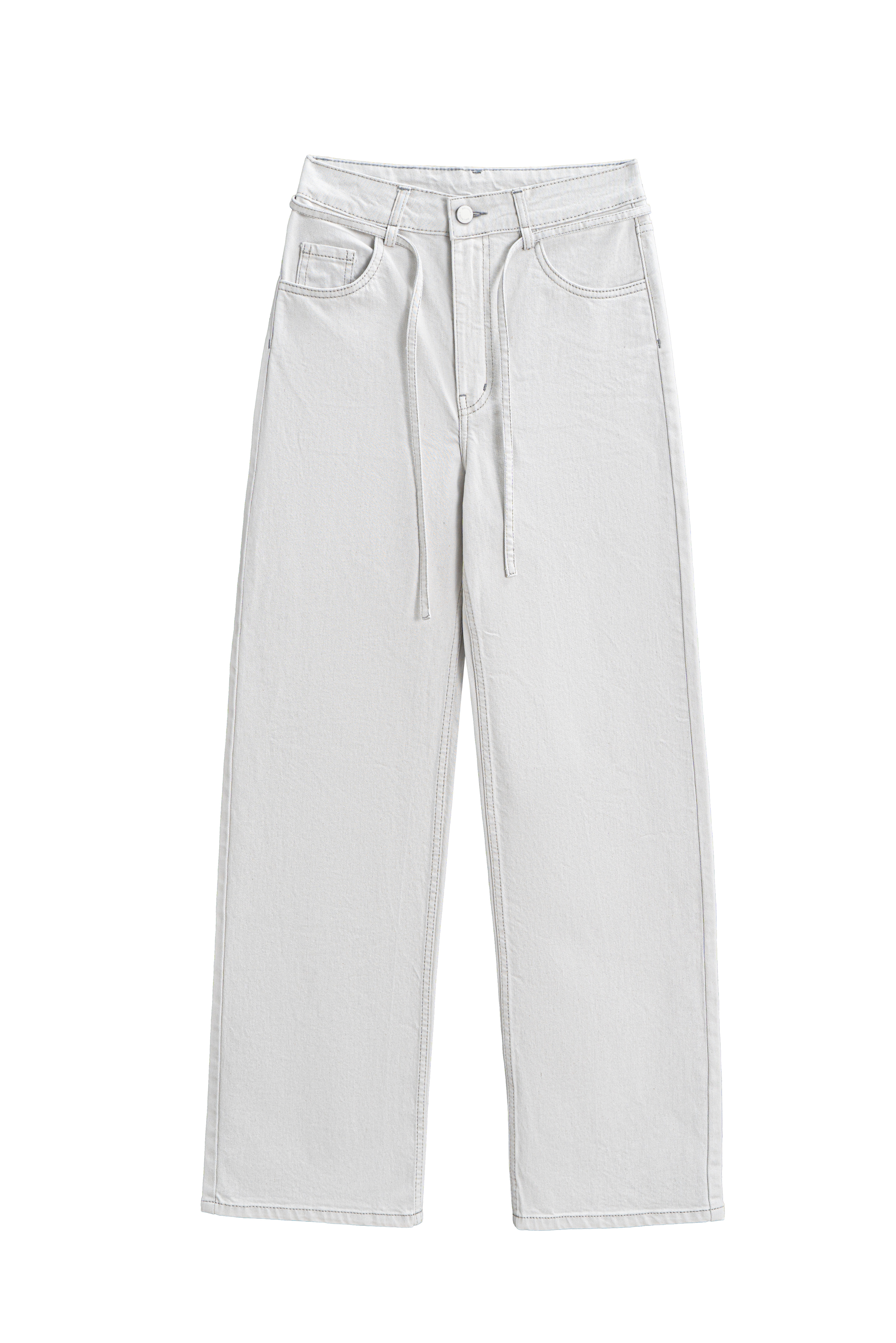 Джинсы с узким поясом