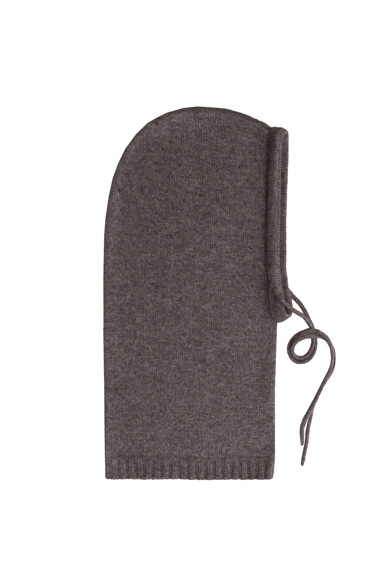 Трикотажный капор на кулиске из шерсти и кашемира. 