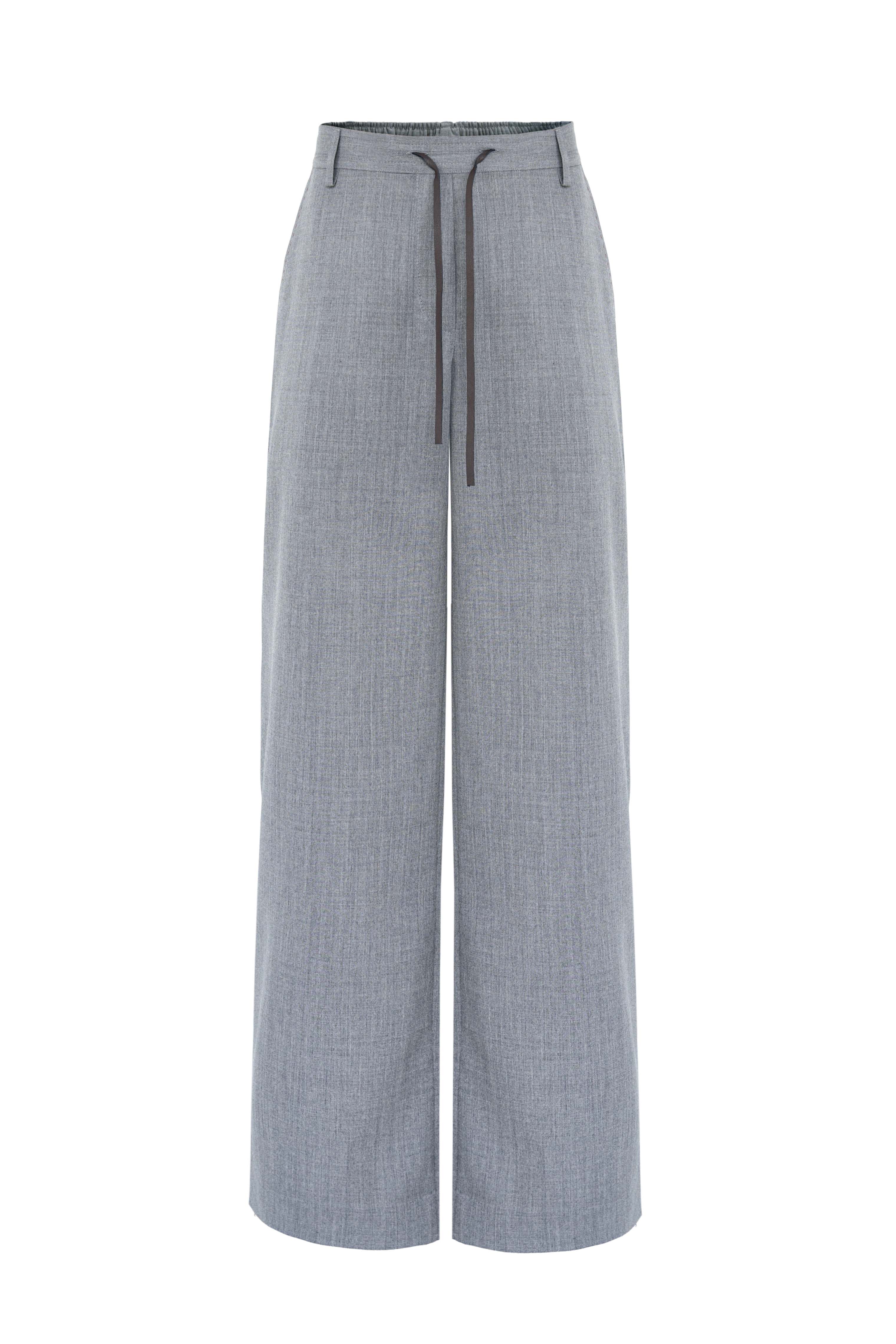 Широкие брюки с кулиской