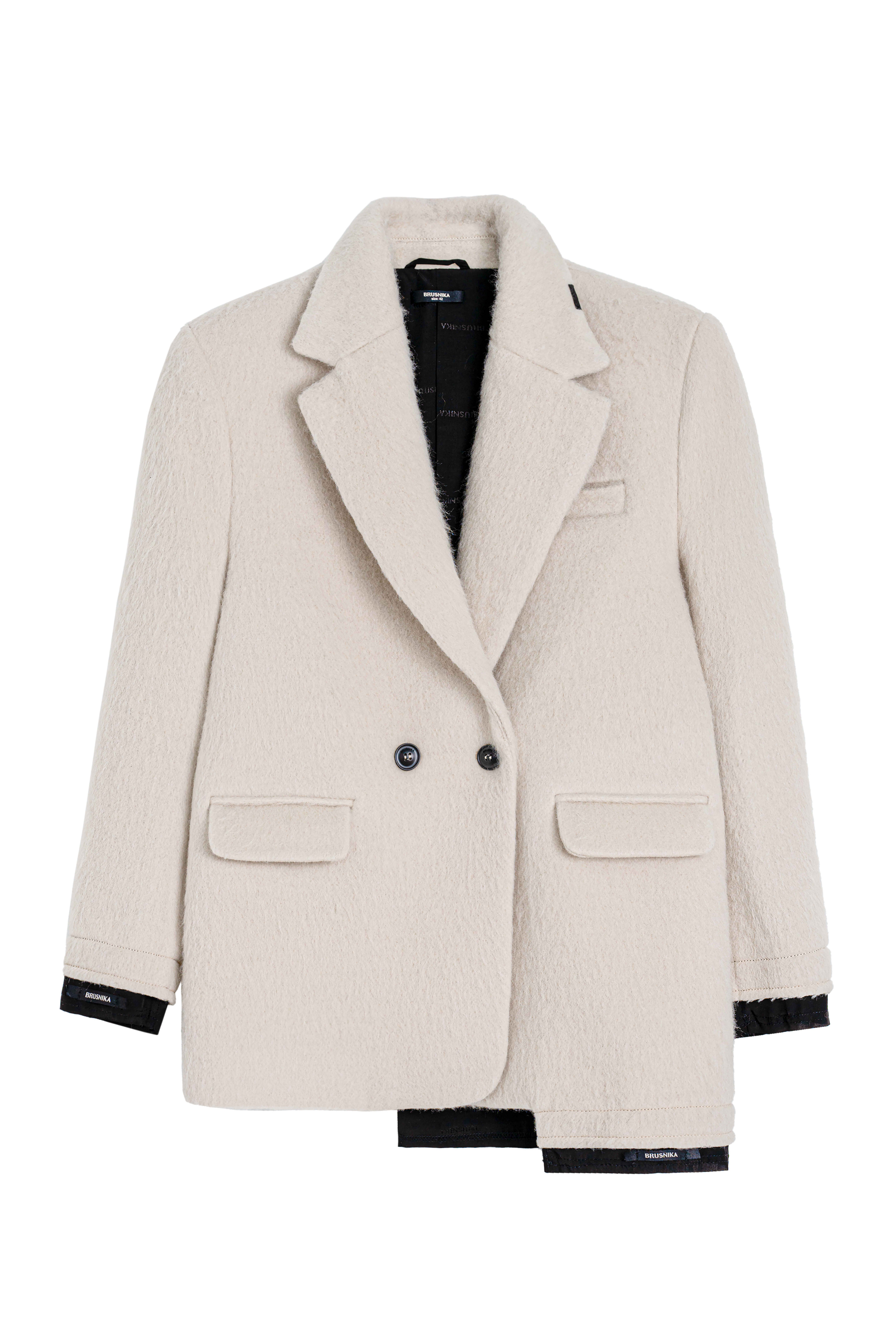 Двубортный жакет из шерсти