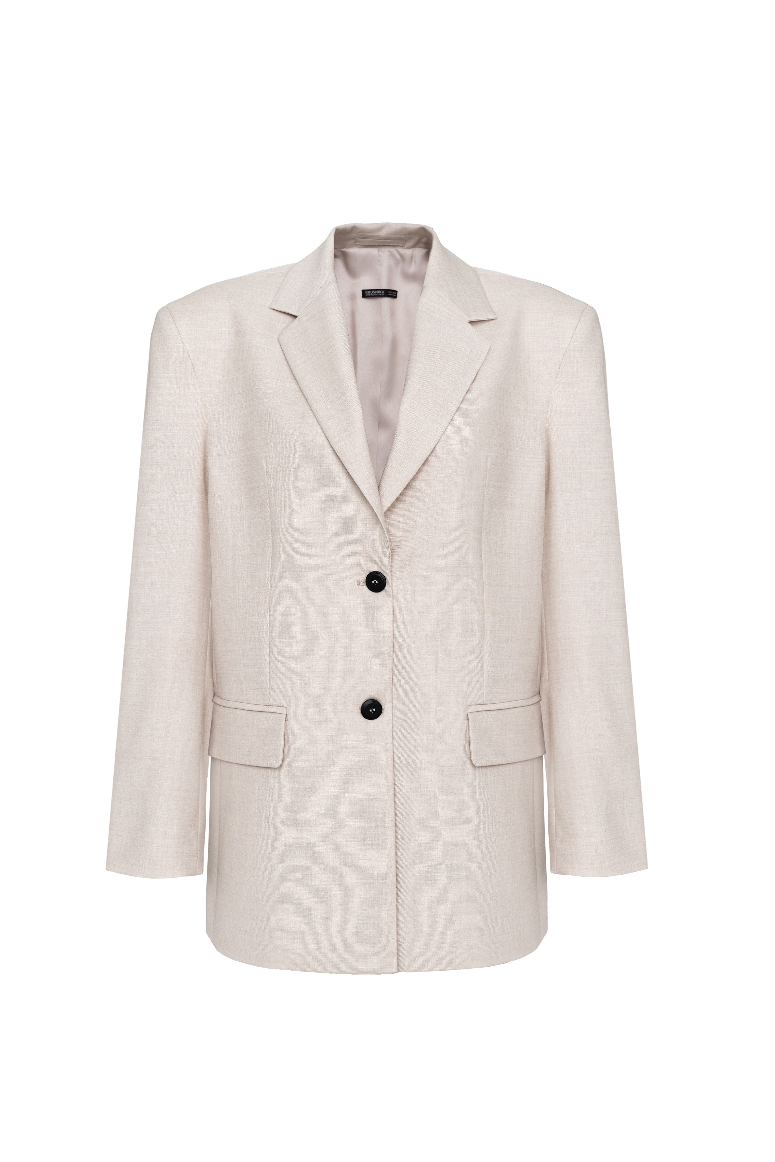 Классический однобортный жакет из шерсти