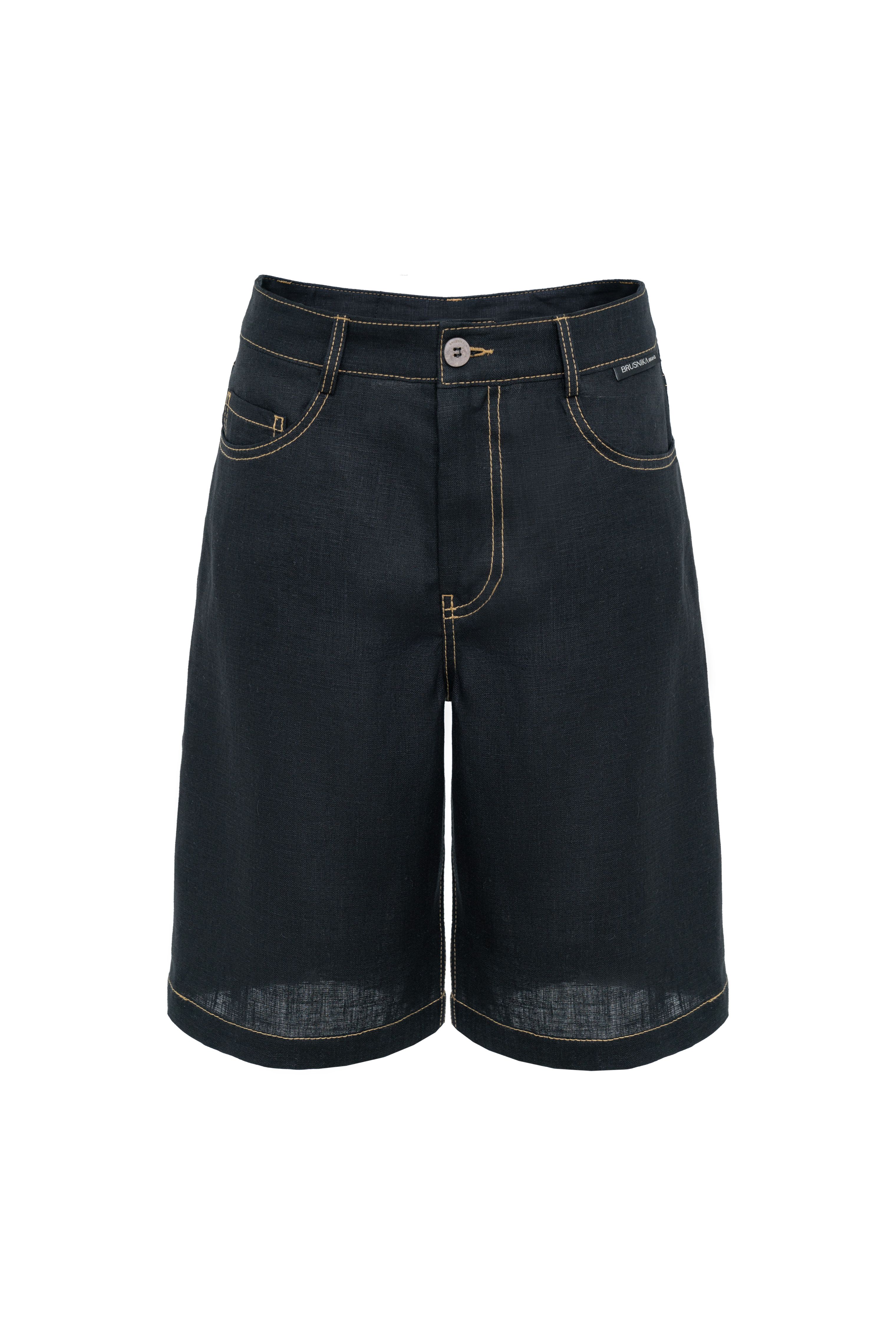 Шорты из 100% льна