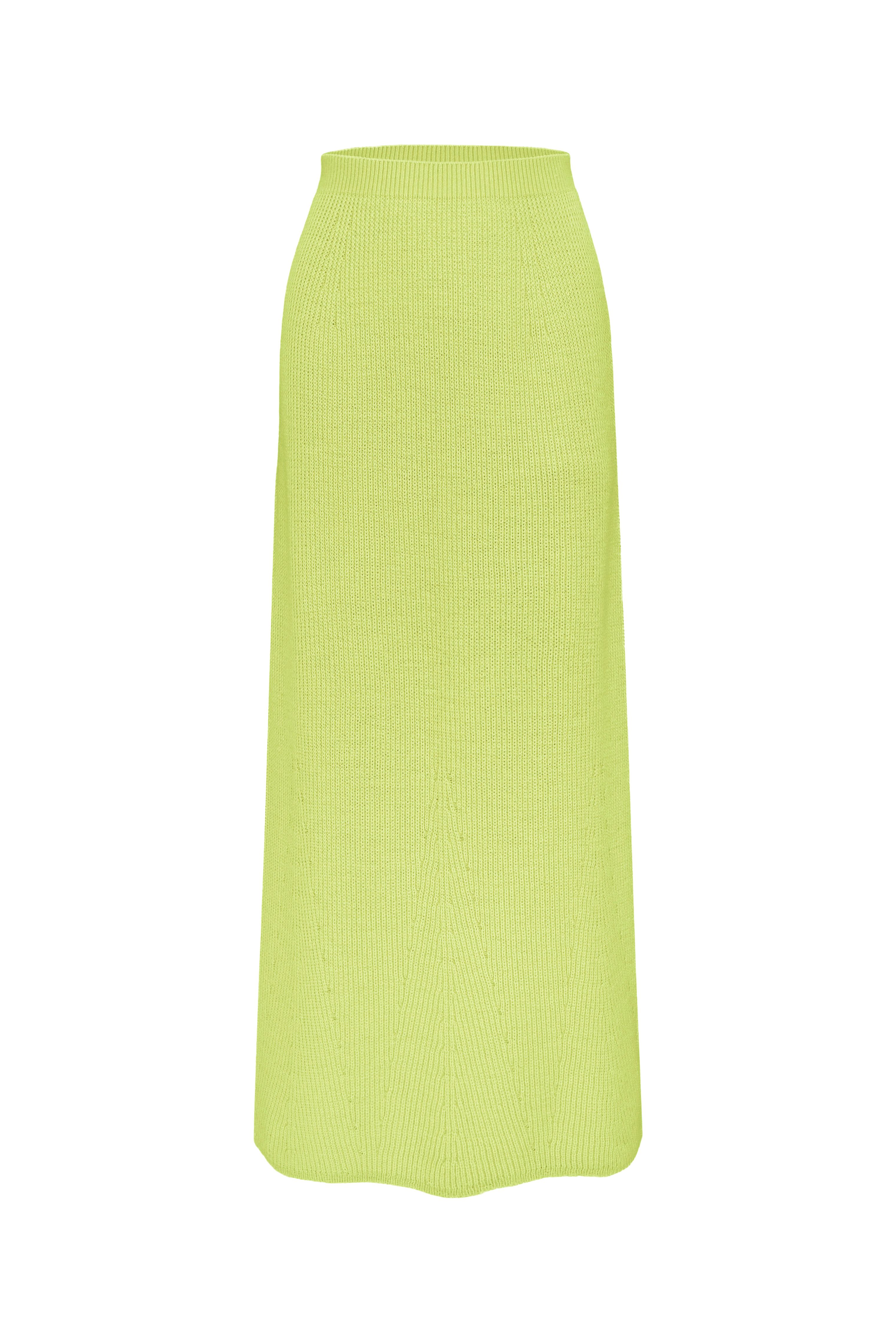 Трикотажная юбка макси