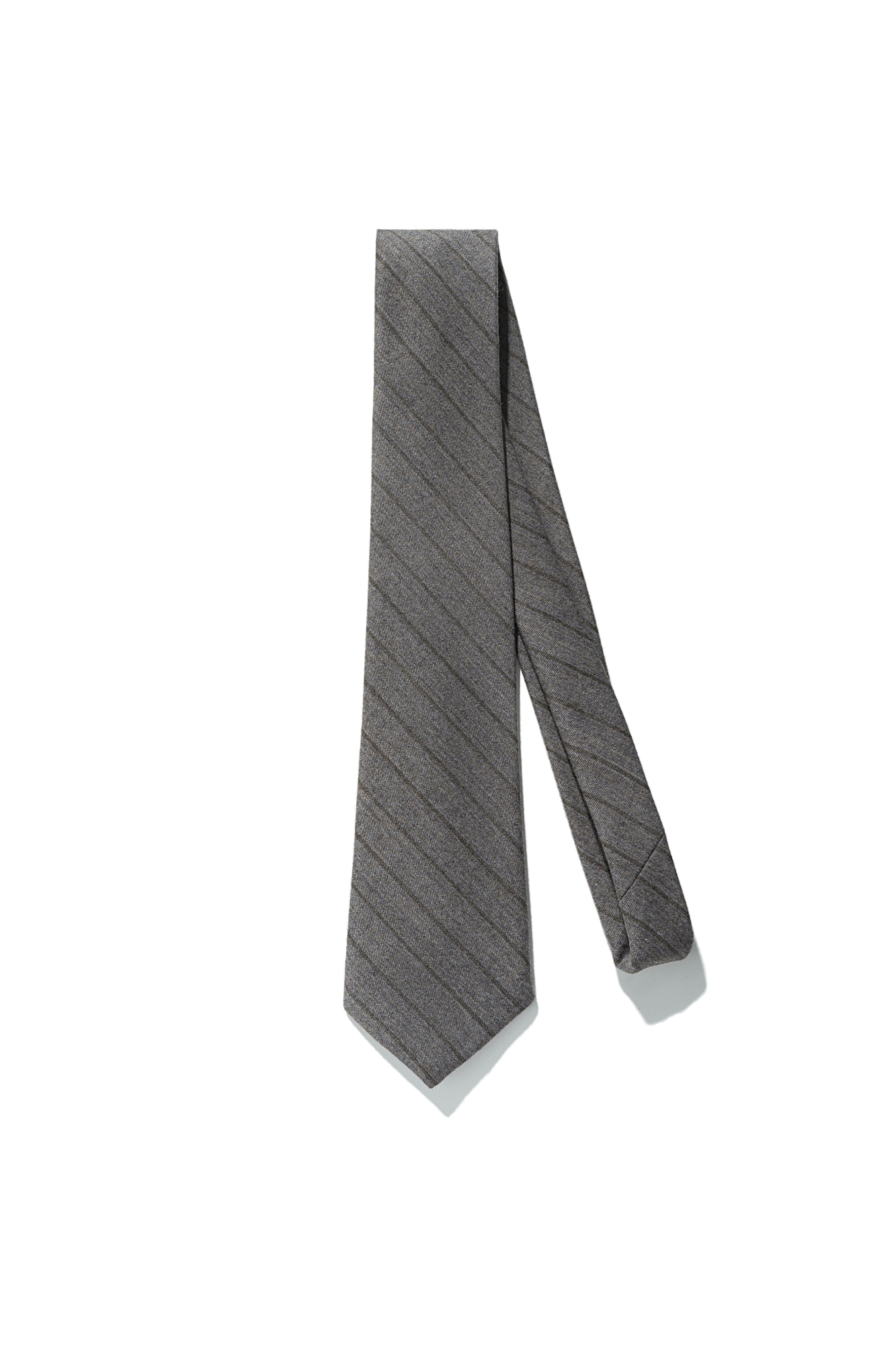 Галстук в полоску из шерсти.