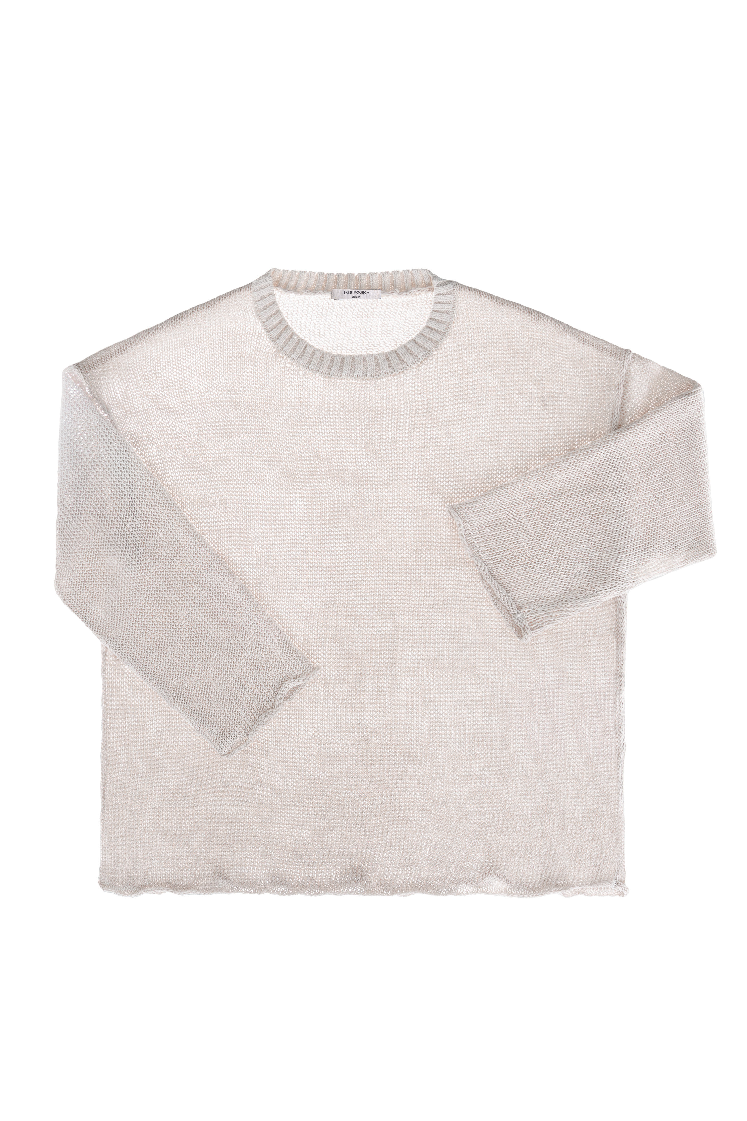 Полупрозрачный джемпер из 100% льна