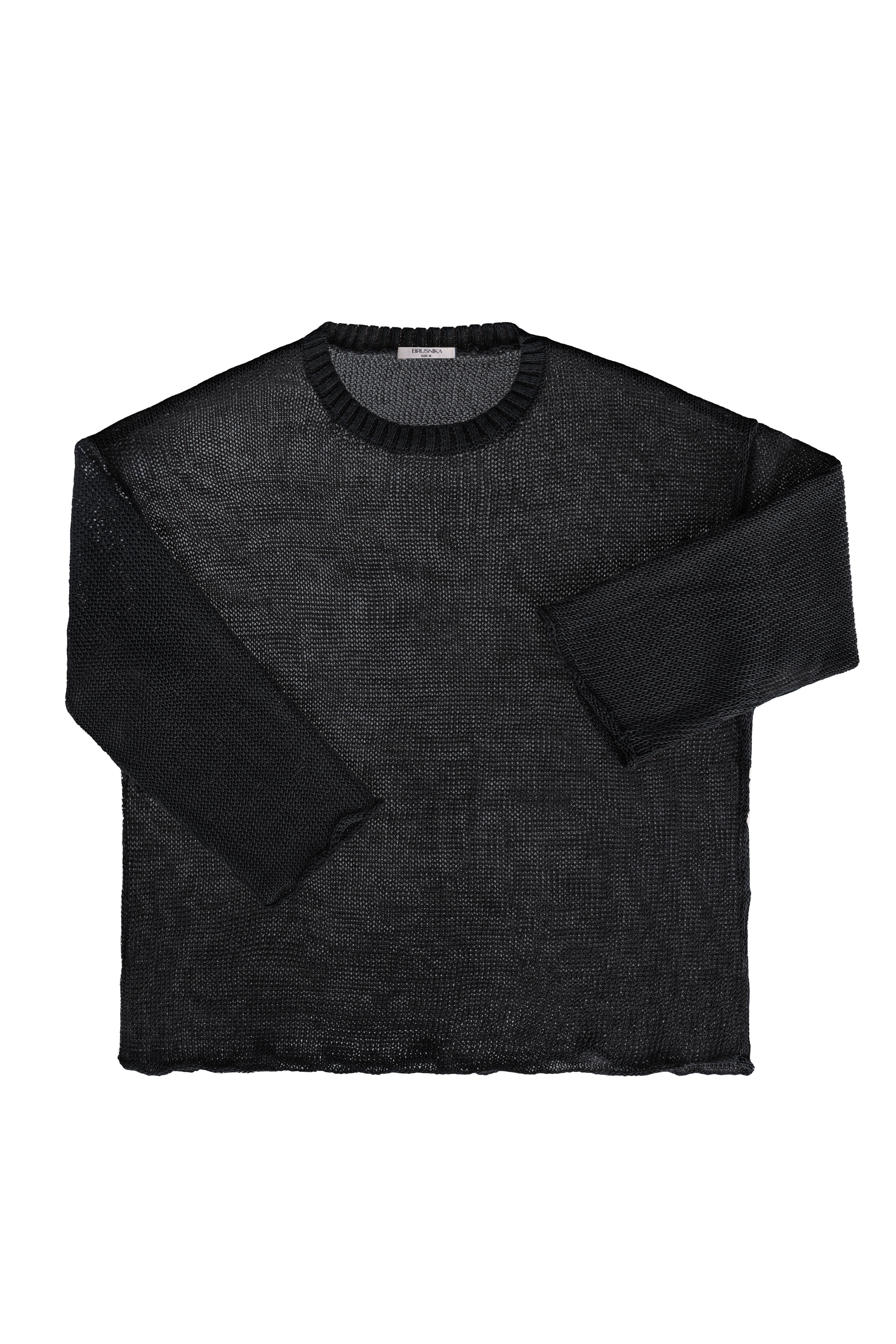 Полупрозрачный джемпер из 100% льна