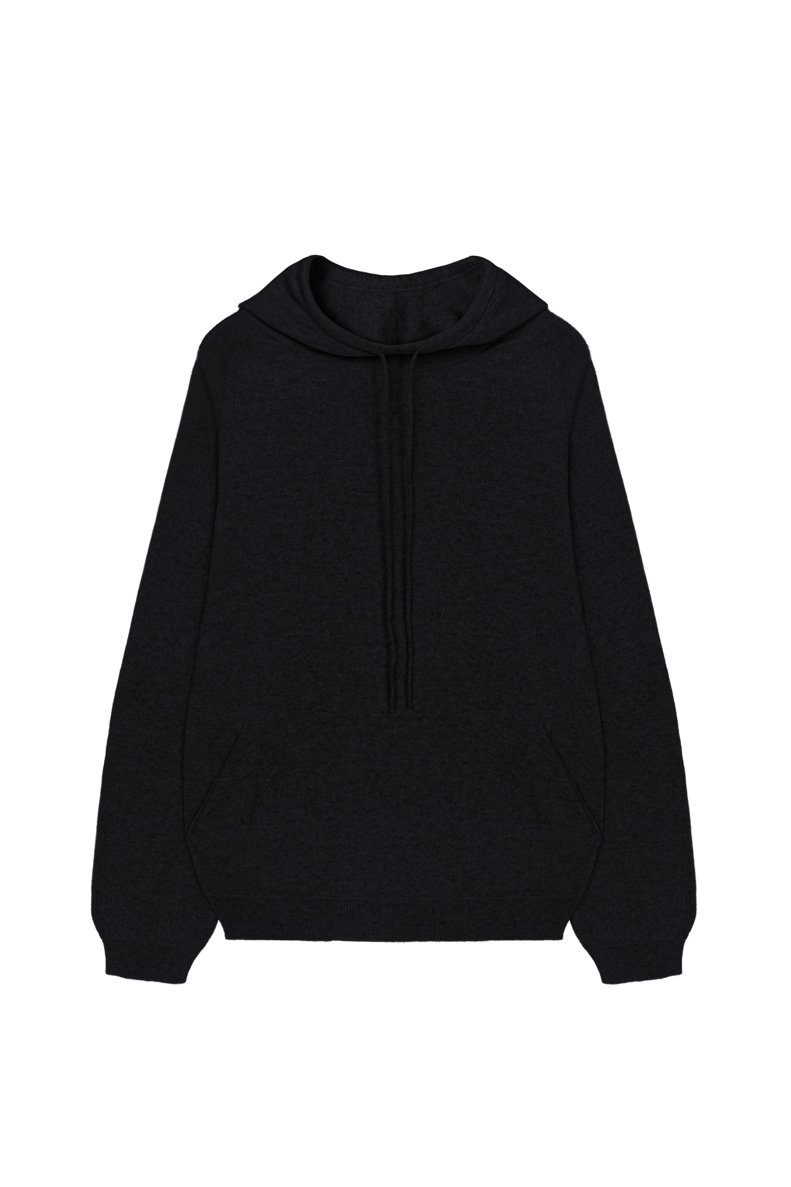 Трикотажное худи из кашемира и шерсти 