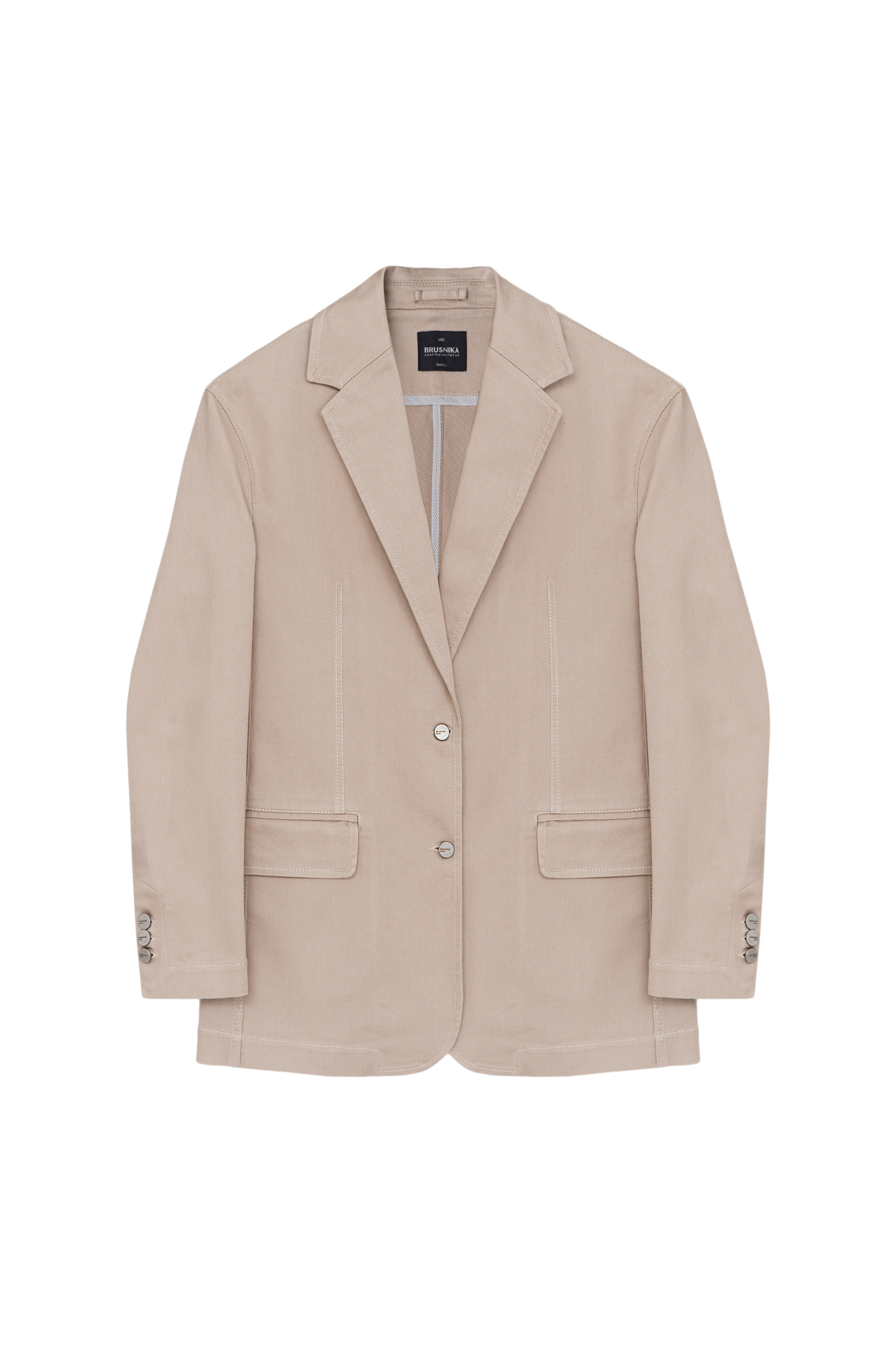 Джинсовый жакет из 100% хлопка с накладными карманами и застежкой на пуговицы.