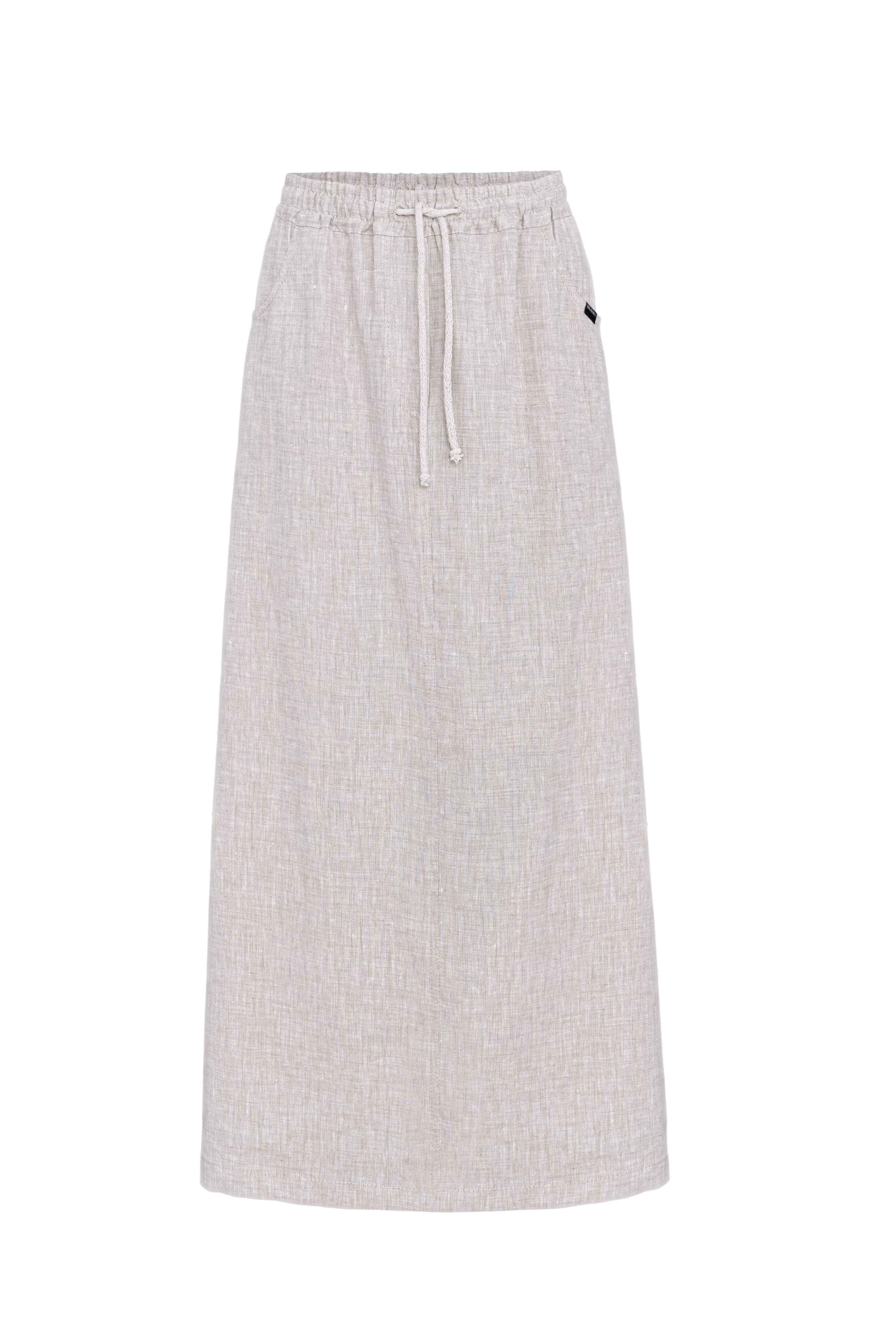 Юбка макси на кулиске из 100% льна