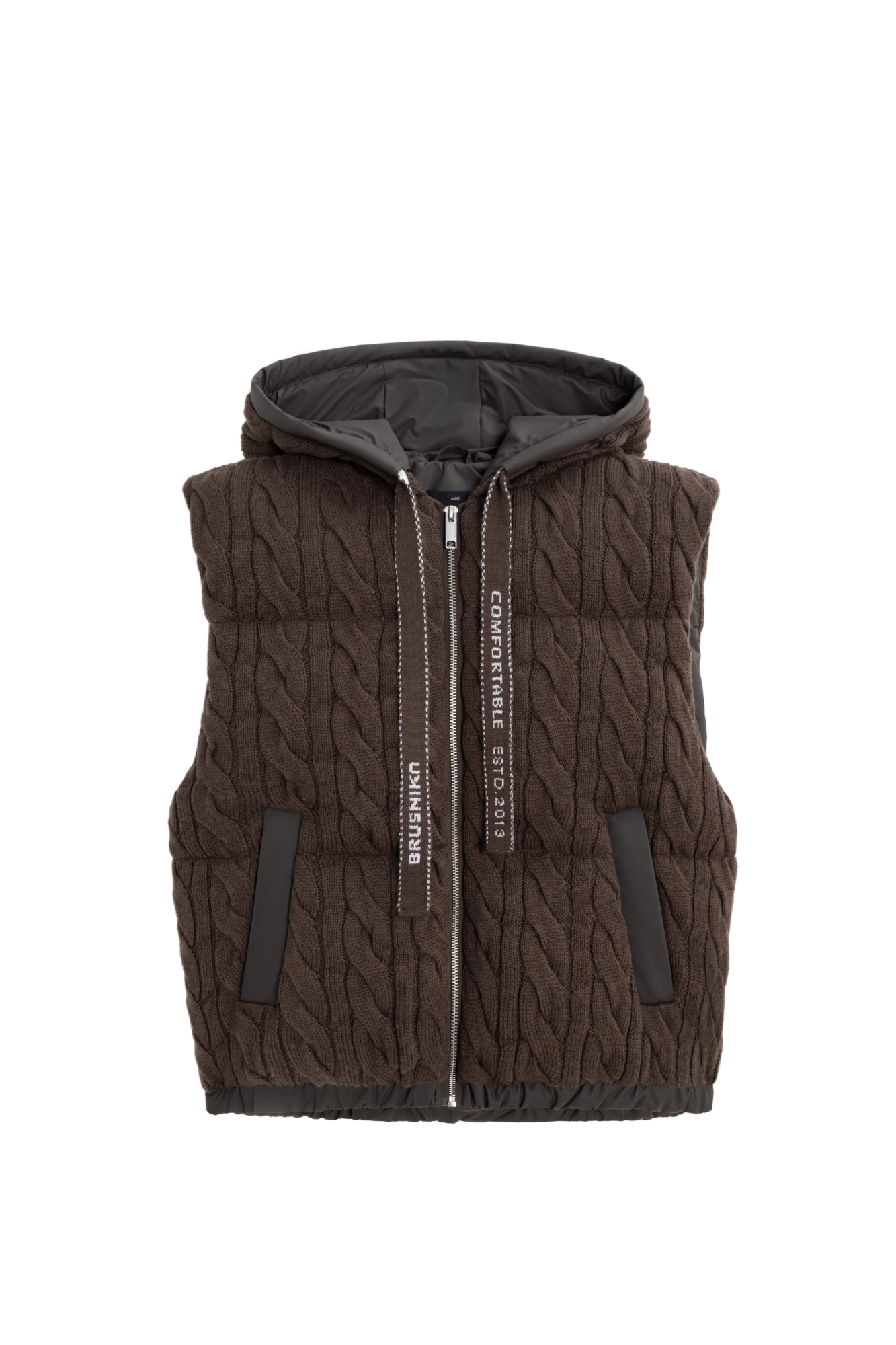 Стеганый жилет на пуху