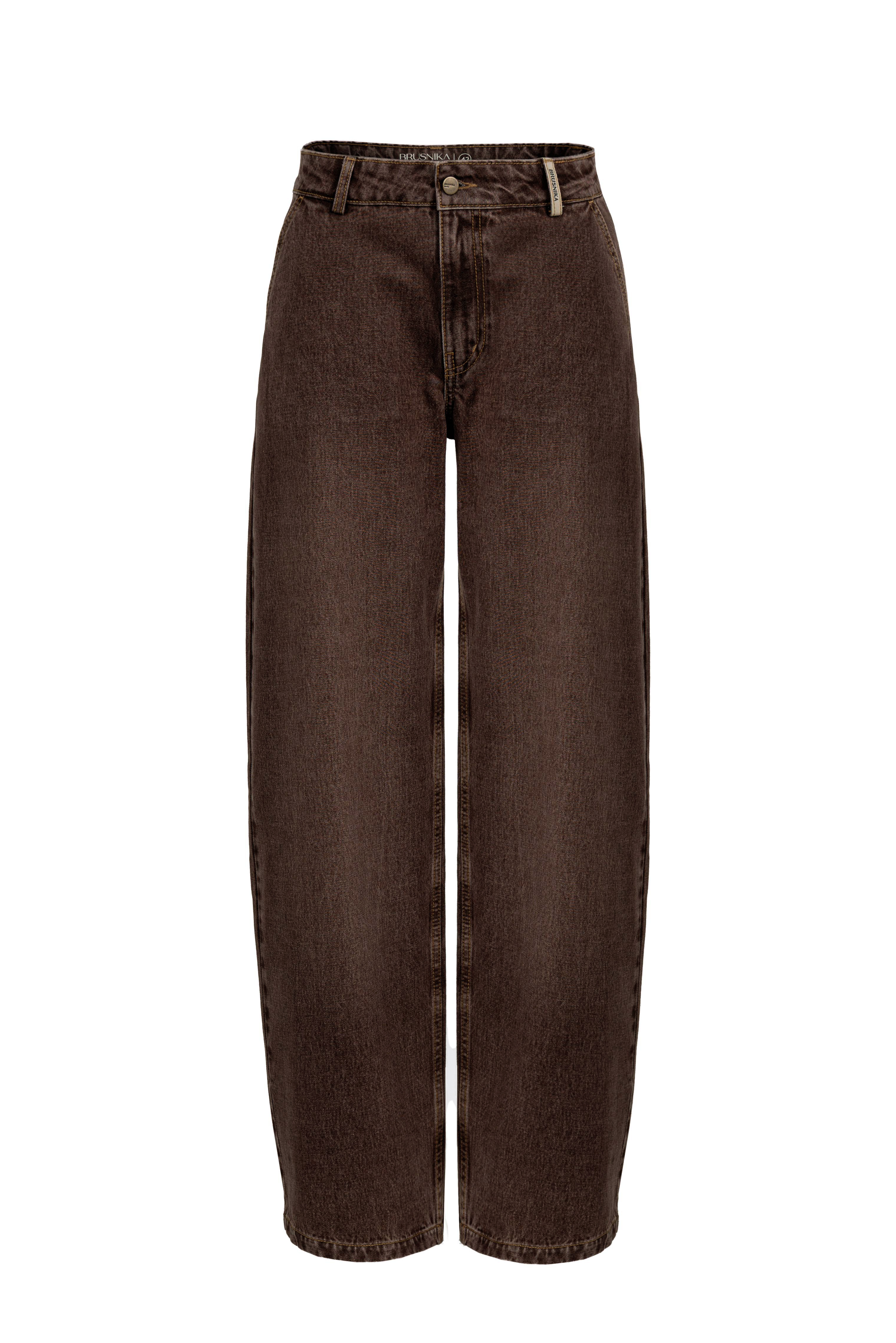 Прямые джинсы со средней посадкой 