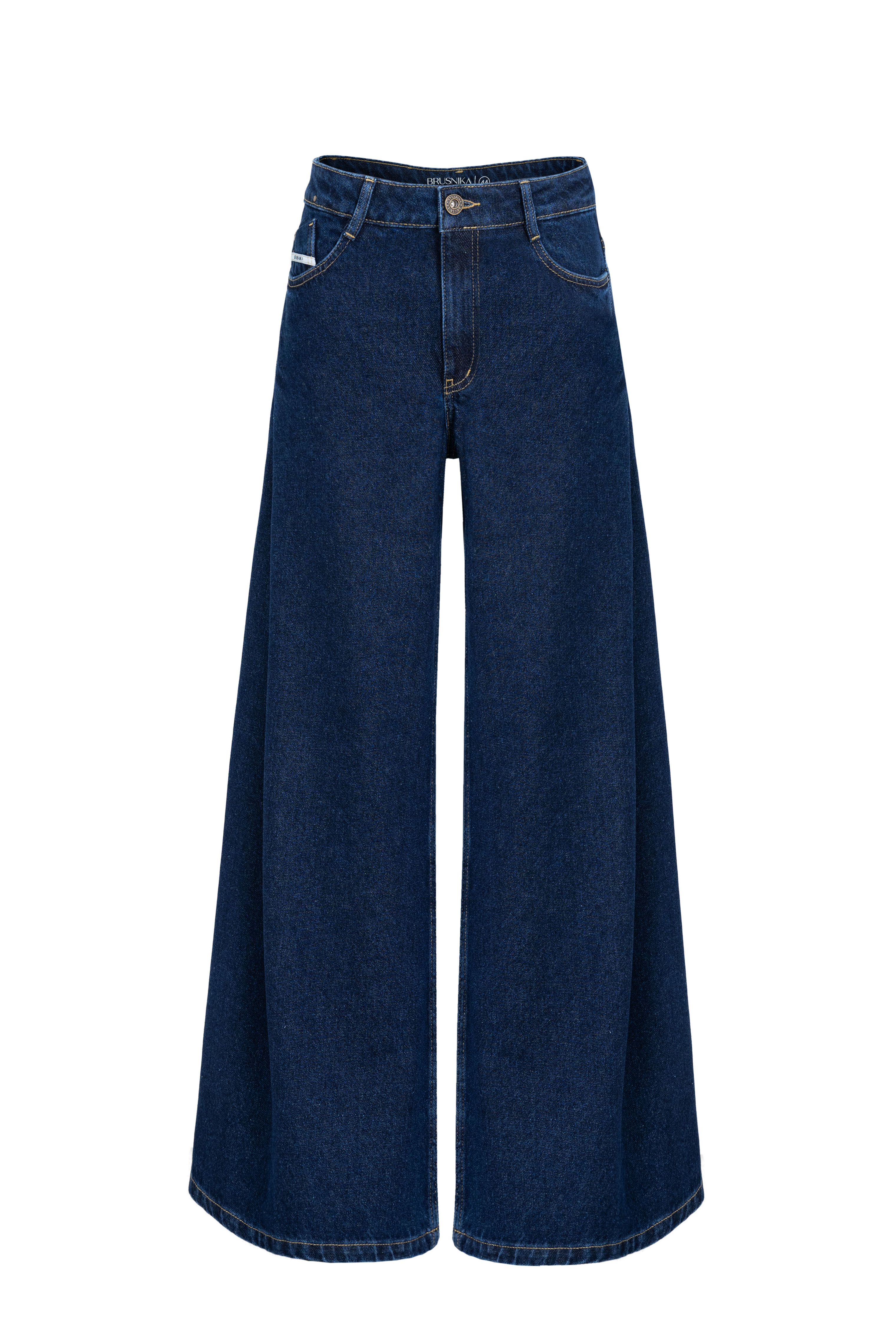 Расклешенные джинсы из 100% хлопка