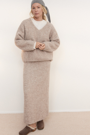 Трикотажный джемпер из шерсти альпака