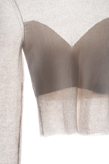 Топ с комбинированной вязкой