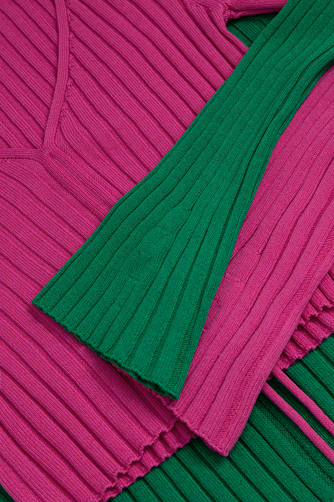 Топ с длинным рукавом и кулиской