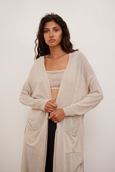 Длинный кардиган из вискозы