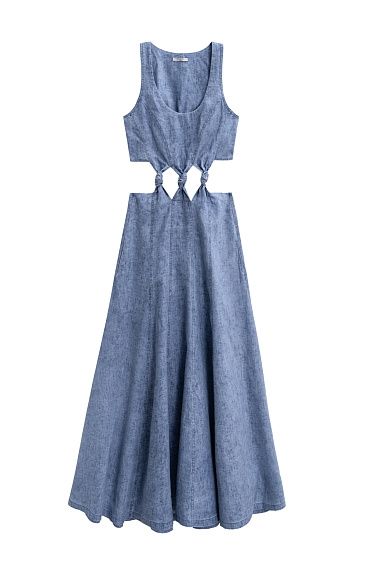 Платье из 100% льна 