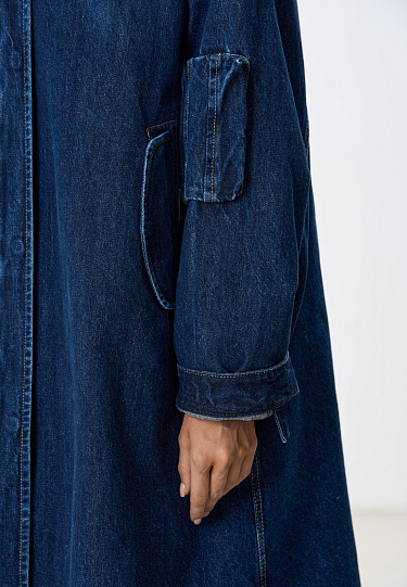 Джинсовая парка на подстежке