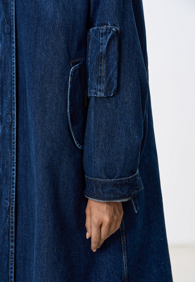 Джинсовая парка на подстежке