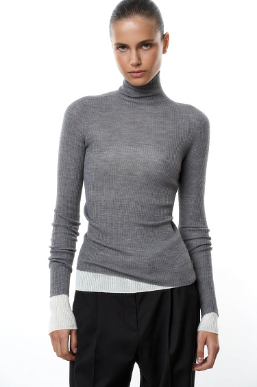 Трикотажная водолазка из шерсти мериноса 