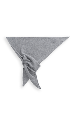 серый Трикотажная косынка из пуха лисы.