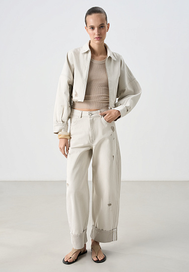 Джинсовая куртка из 100% хлопка