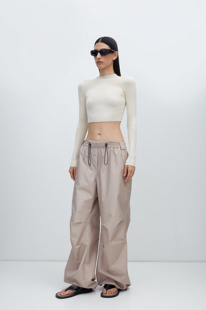 Кроп-топ с длинным рукавом