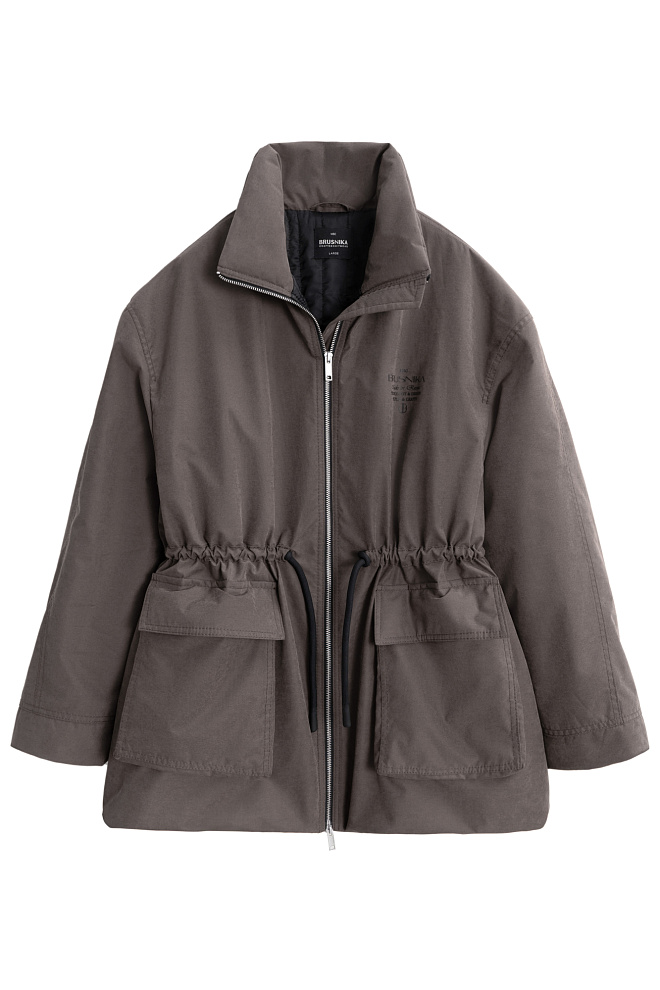 Парка на синтепоне с дополнительным воротником