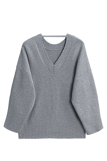 Джемпер из буклированной пряжи