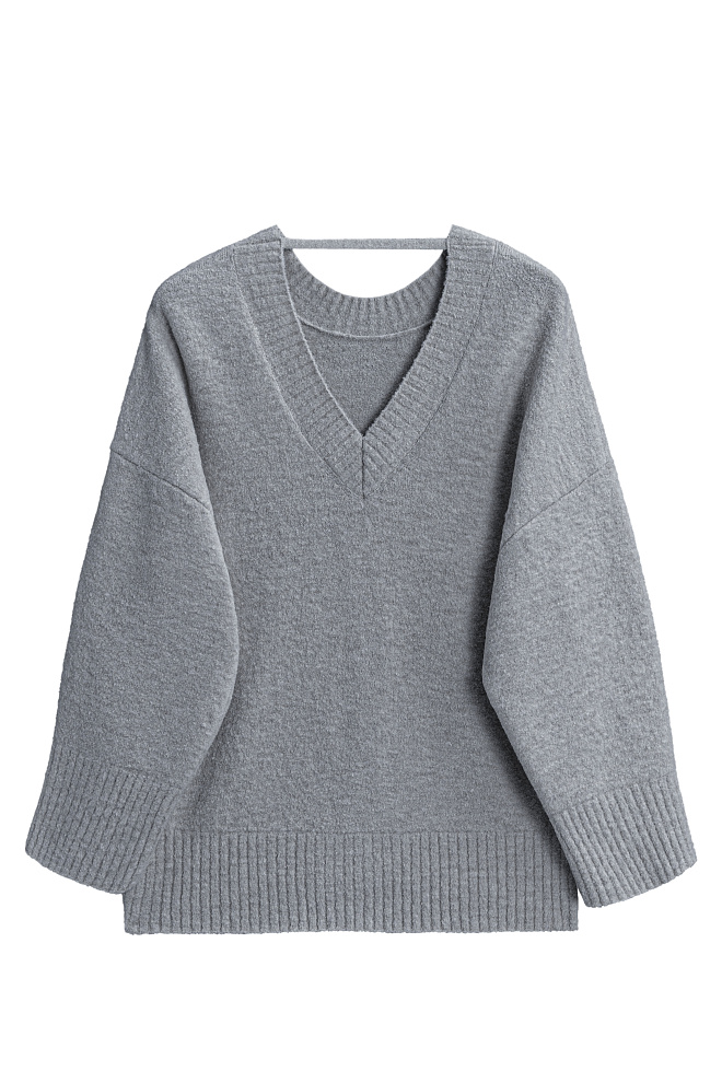 Джемпер из буклированной пряжи