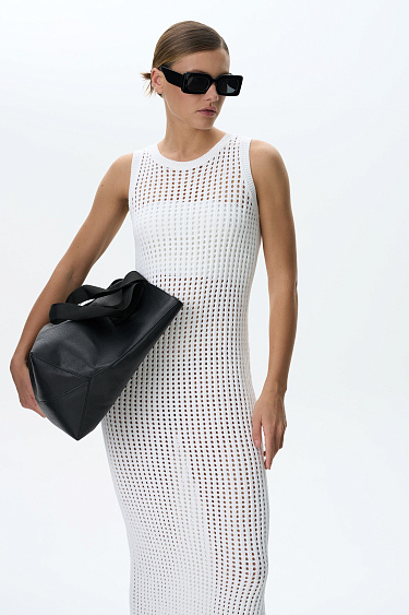 Ажурный сарафан из хлопка