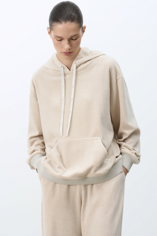 Худи из махрового трикотажа