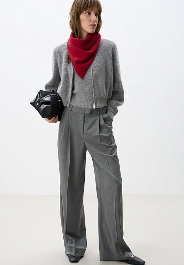 Косынка из пуха лисы