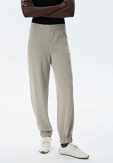 Брюки-джоггеры из вискозы