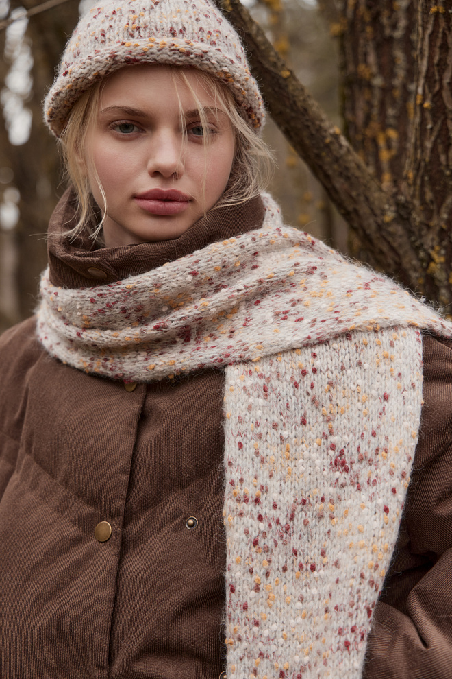 Шарф с шерстью альпака