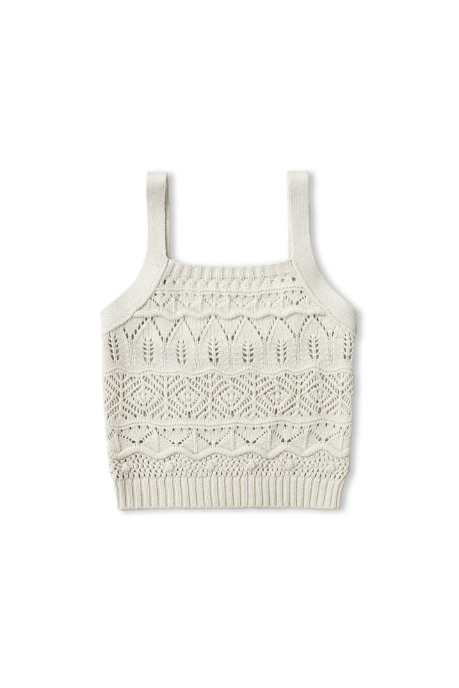 Ажурный топ из шерсти