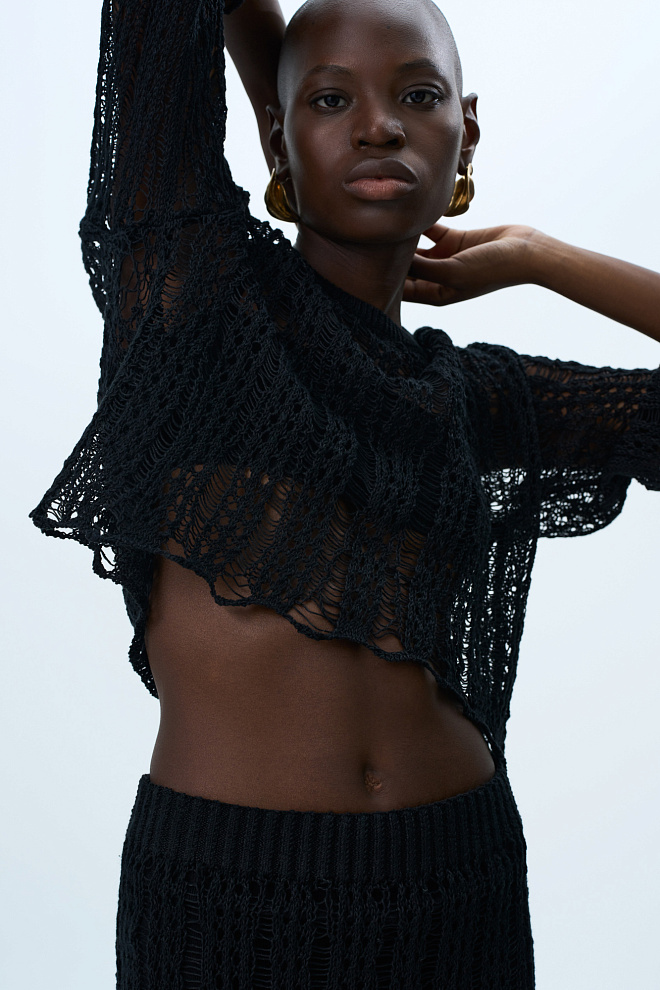 Полупрозрачный джемпер