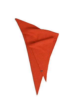 оранжевый Косынка из шерсти и кашемира. Изделие декорировано брендированным ярлыком.