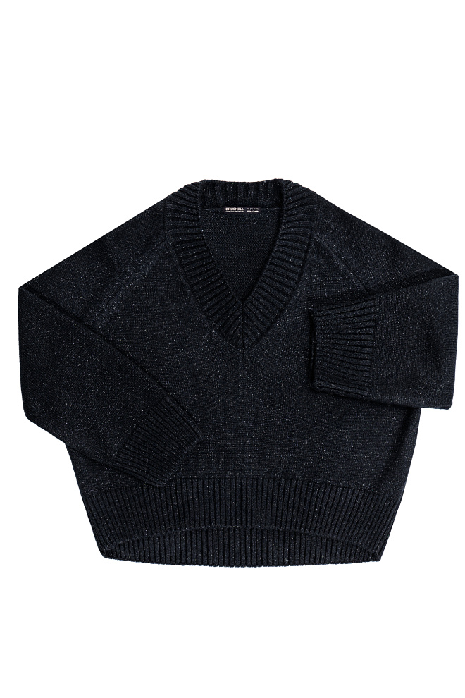 Джемпер из шерсти мериноса с люрексом